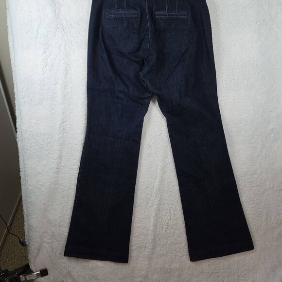 Ann Taylor LOFT Women's High Rise Curvy Fit Flare Denim Jeans Blue Size 4 - Picture 6 of 7